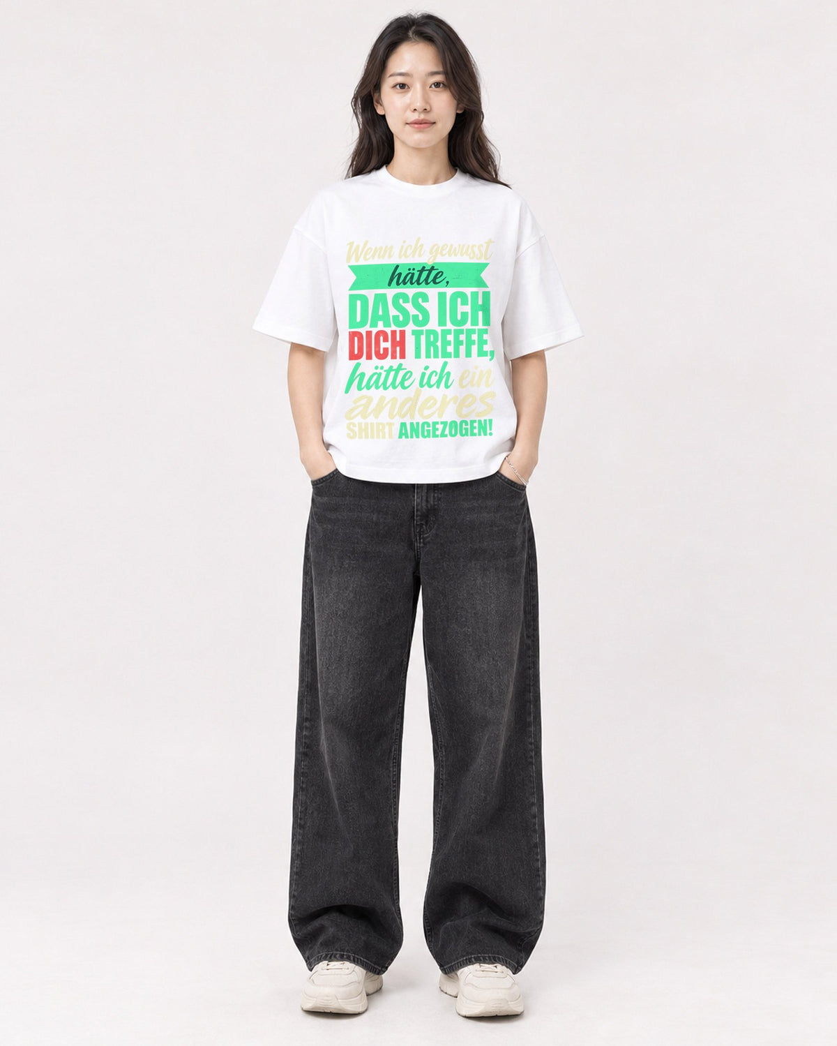 Mockup Boxy Heavyweight Tee White female full-body 03