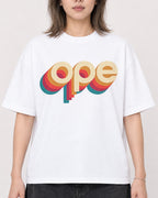 Mockup Boxy Heavyweight Tee White female close-up 33