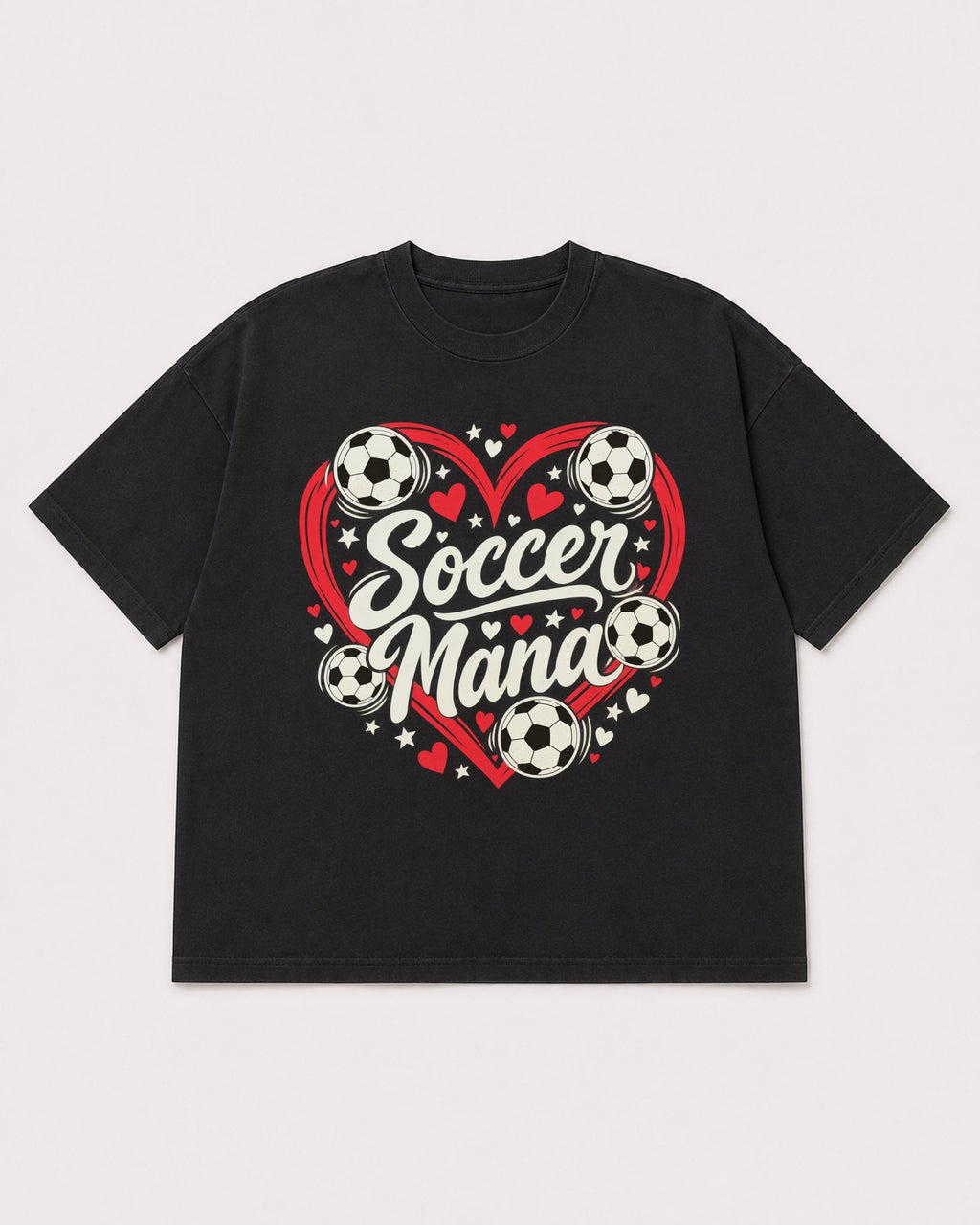 Mockup Boxy Heavyweight Tee Black product