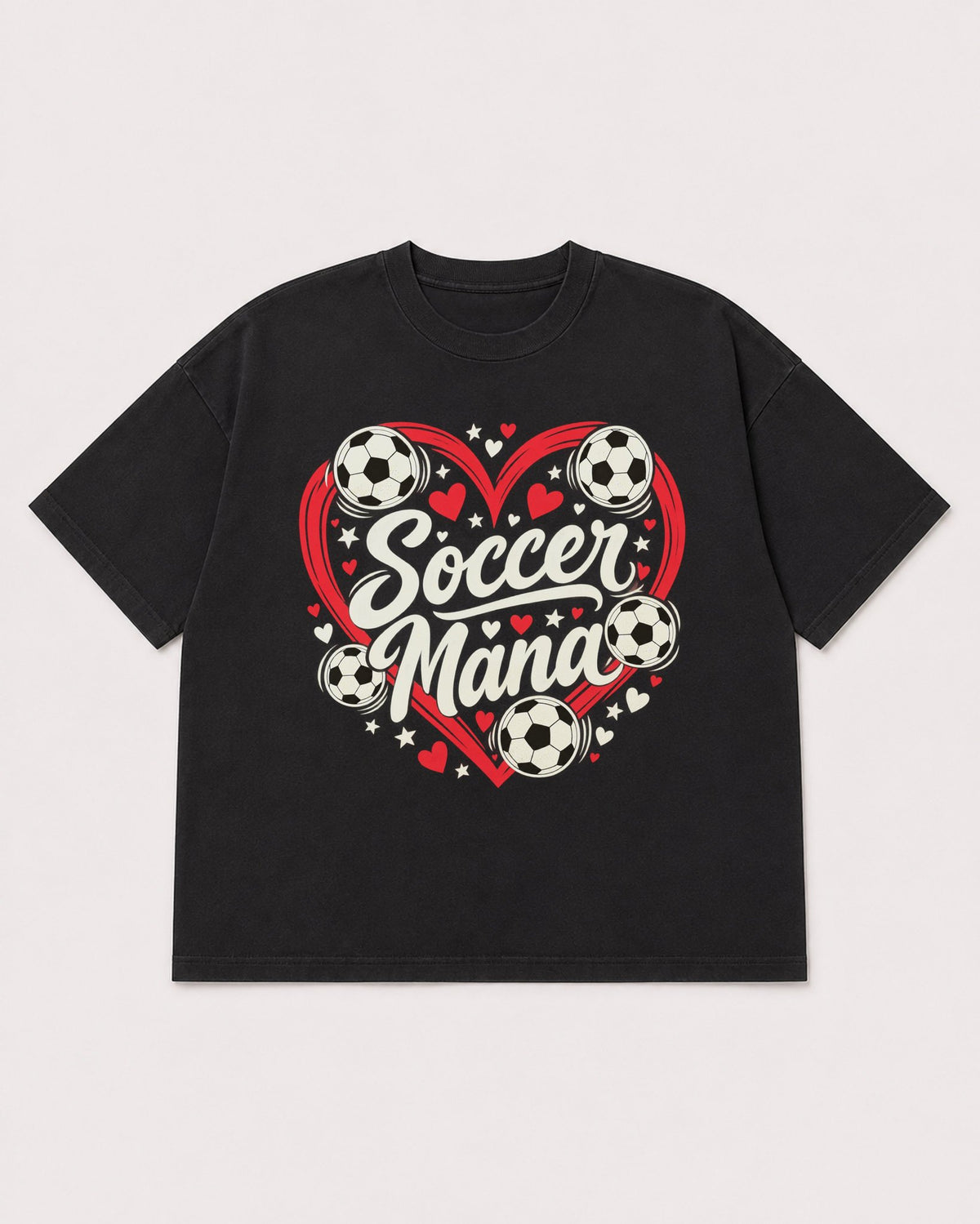 Mockup Boxy Heavyweight Tee Black product
