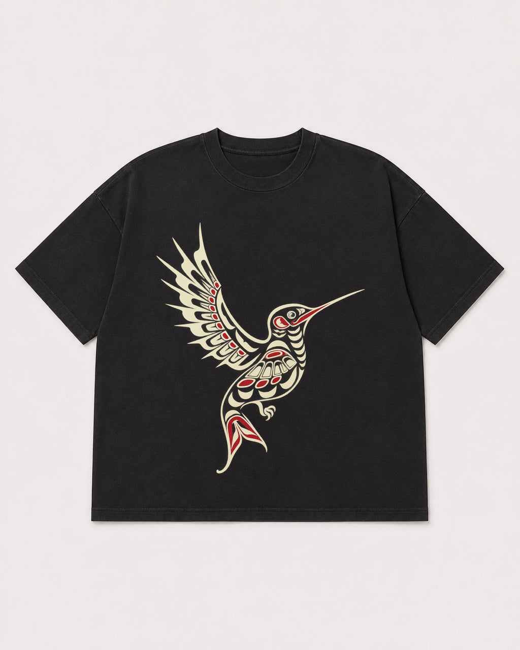 Mockup Boxy Heavyweight Tee Black product