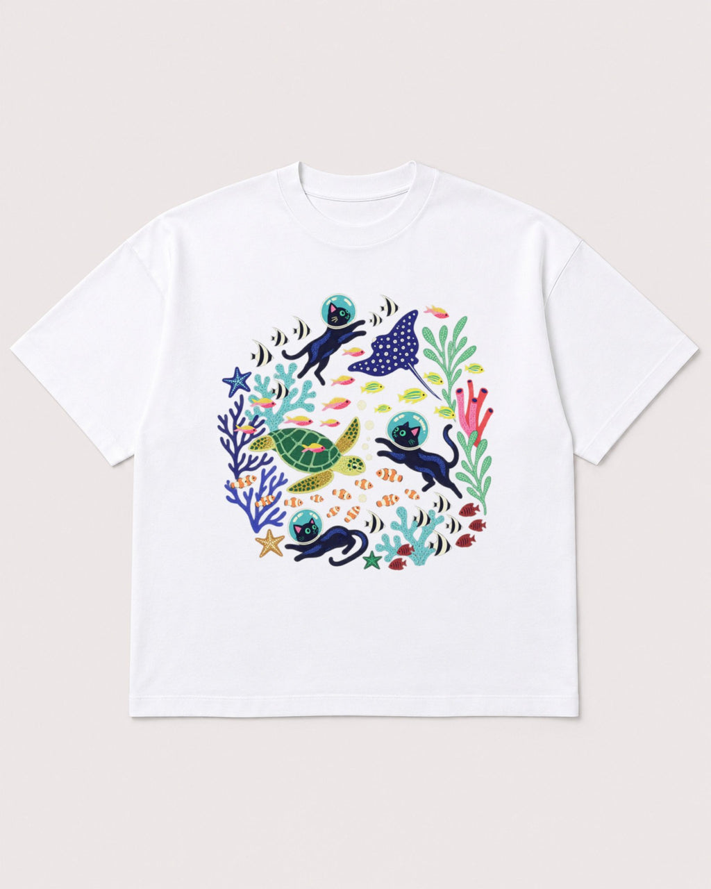 Mockup Boxy Heavyweight Tee White product