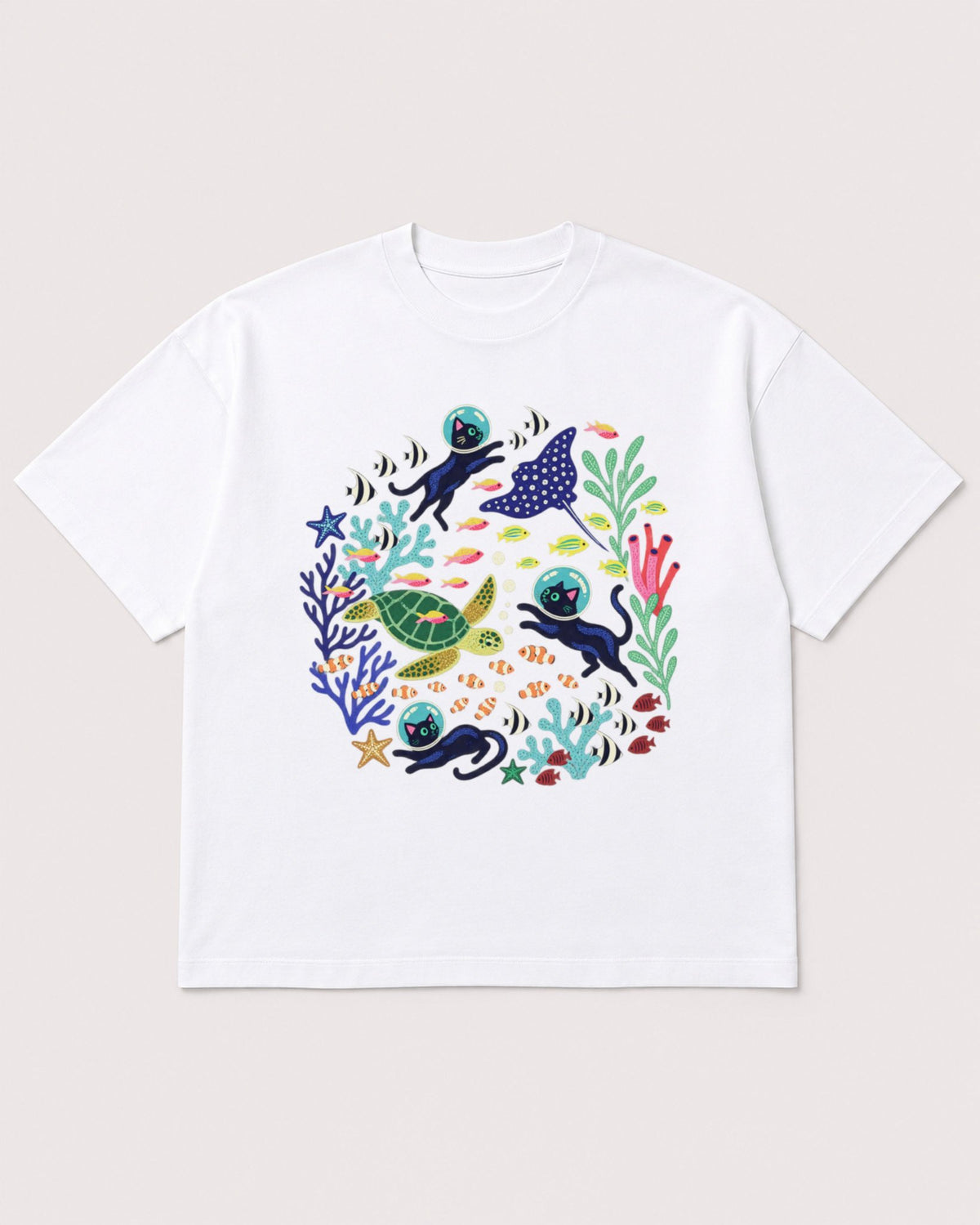 Mockup Boxy Heavyweight Tee White product