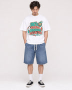 Mockup Boxy Heavyweight Tee White male full-body 03