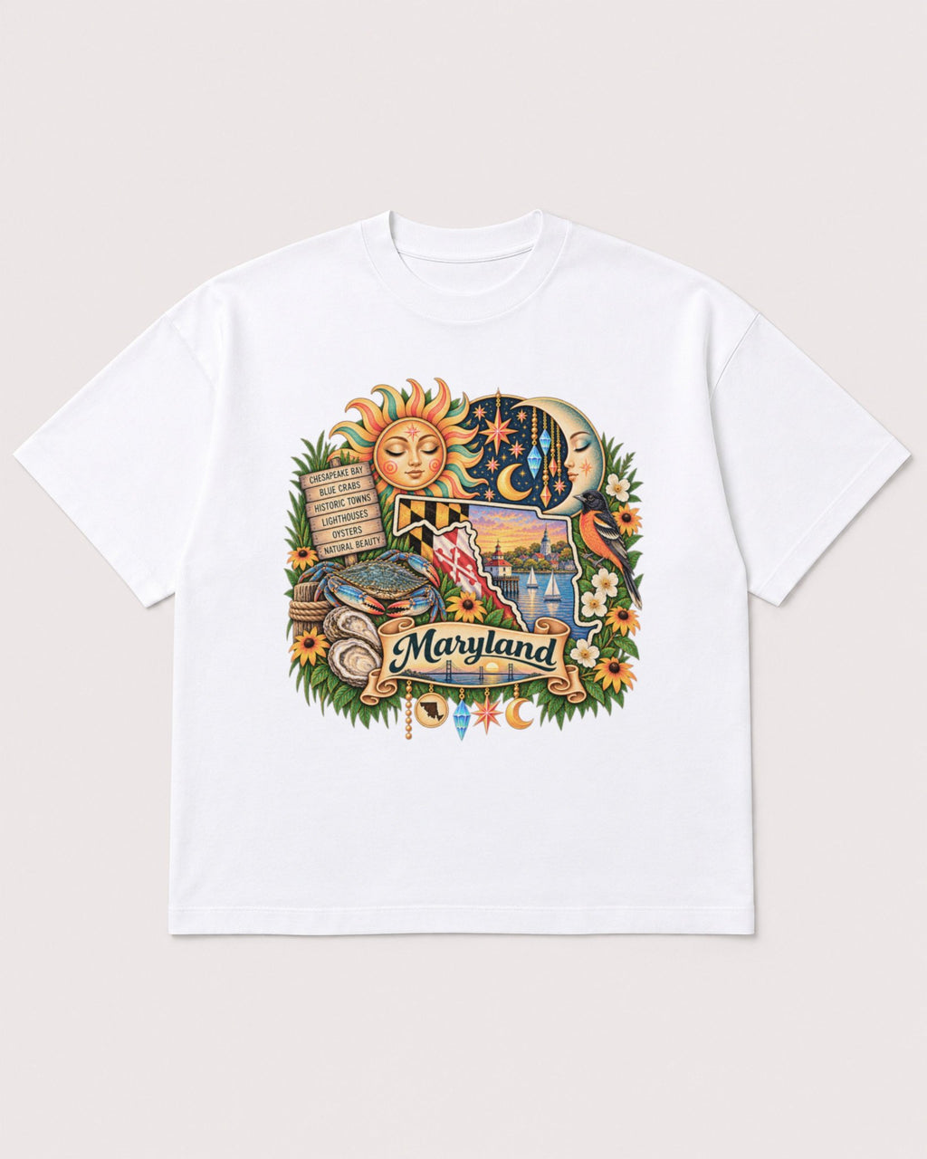 Mockup Boxy Heavyweight Tee White product