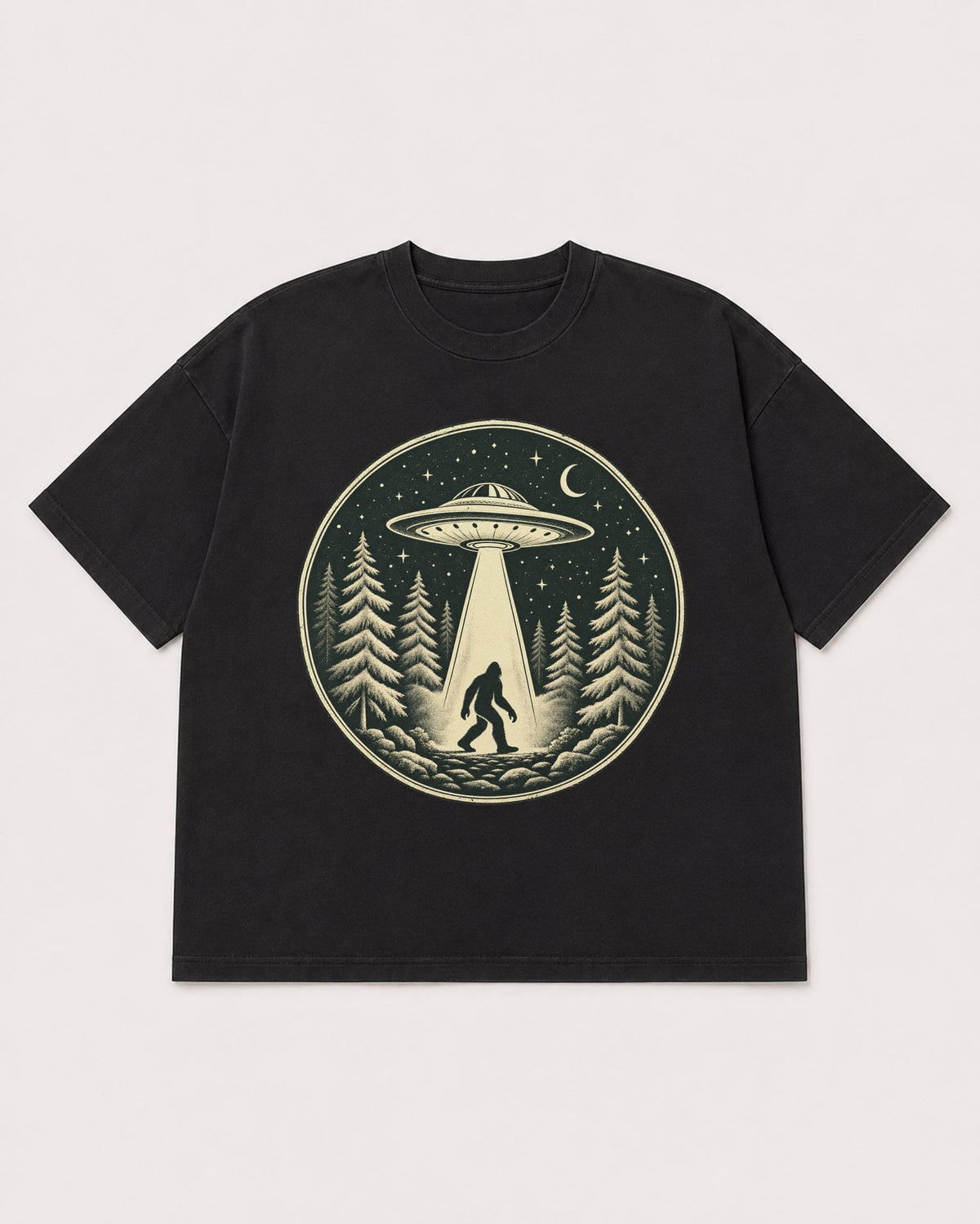 Mockup Boxy Heavyweight Tee Black product