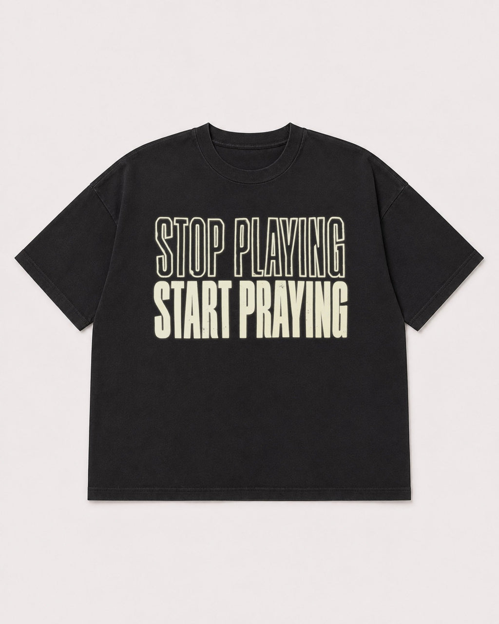 Mockup Boxy Heavyweight Tee Black product