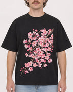 Mockup Boxy Heavyweight Tee Black male close-up 09