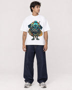 Mockup Boxy Heavyweight Tee White male full-body 06
