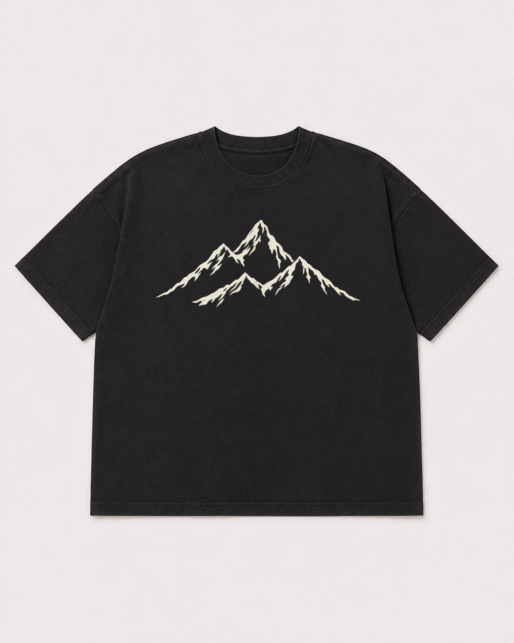 Mockup Boxy Heavyweight Tee Black product
