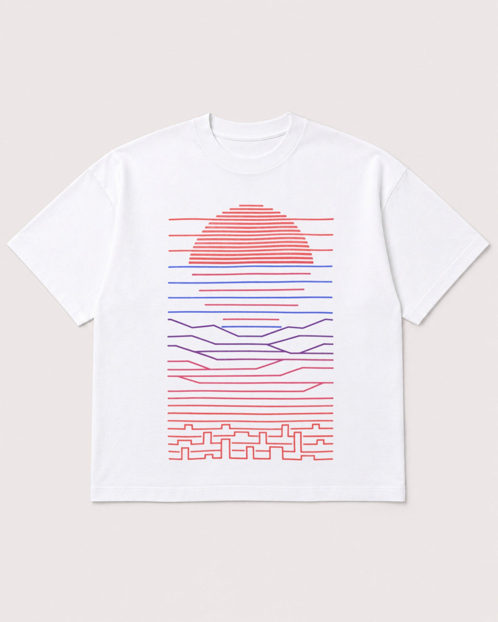 Mockup Boxy Heavyweight Tee White product
