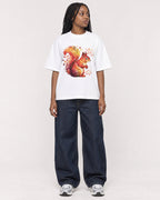 Mockup Boxy Heavyweight Tee White female full-body 04