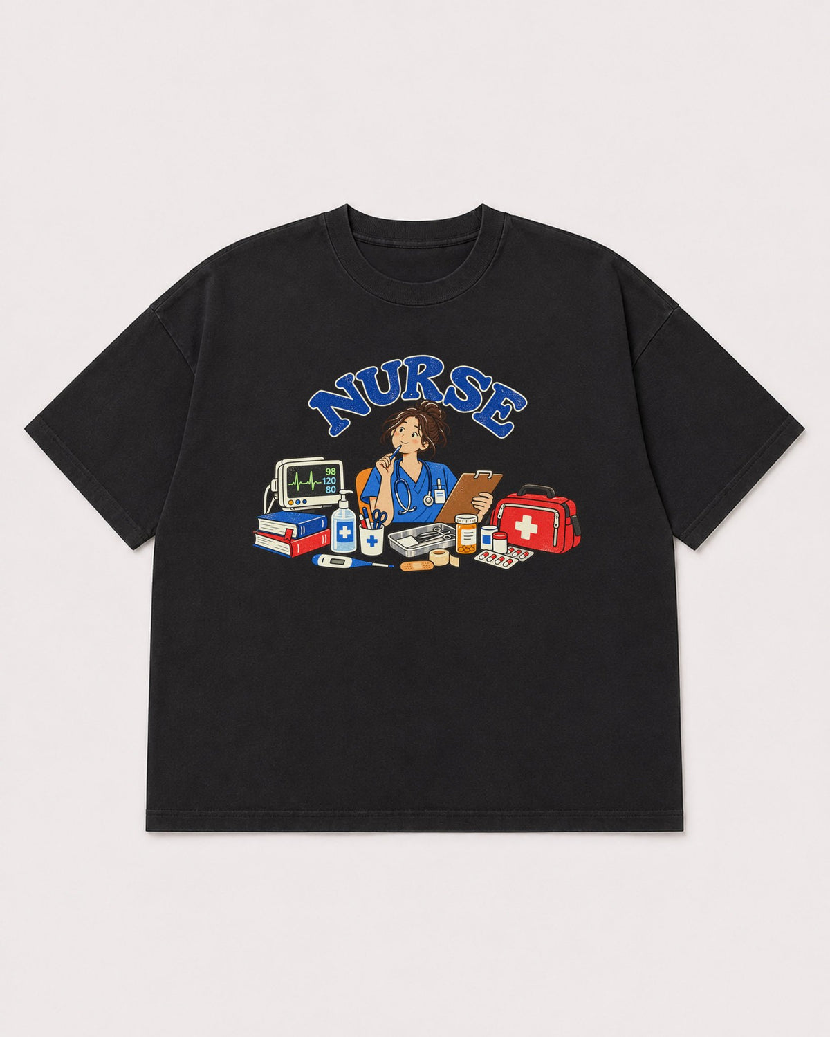 Mockup Boxy Heavyweight Tee Black product