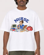 Mockup Boxy Heavyweight Tee White male close-up 04