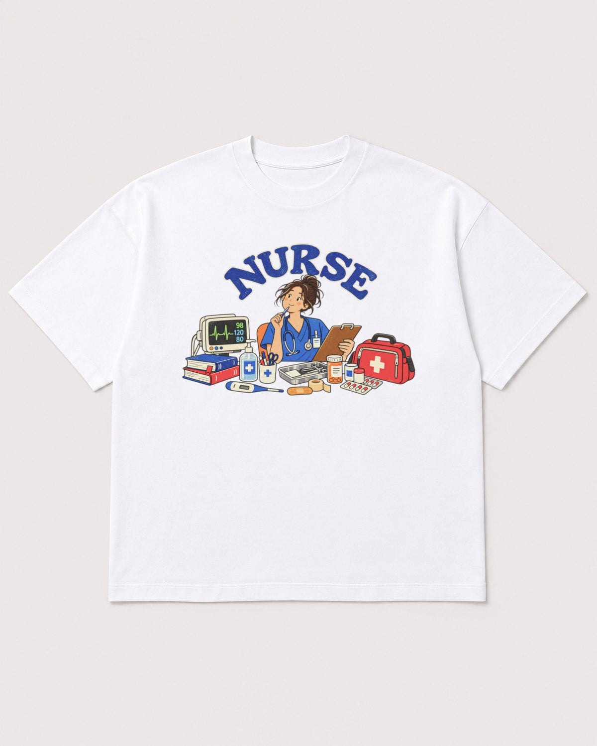Mockup Boxy Heavyweight Tee White product