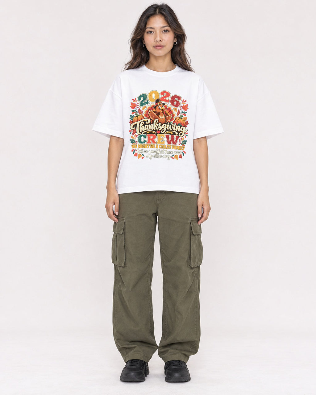 Mockup Boxy Heavyweight Tee White female full-body 02