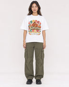 Mockup Boxy Heavyweight Tee White female full-body 02
