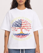 Mockup Boxy Heavyweight Tee White female close-up 06