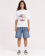 Mockup Boxy Heavyweight Tee White female full-body 06