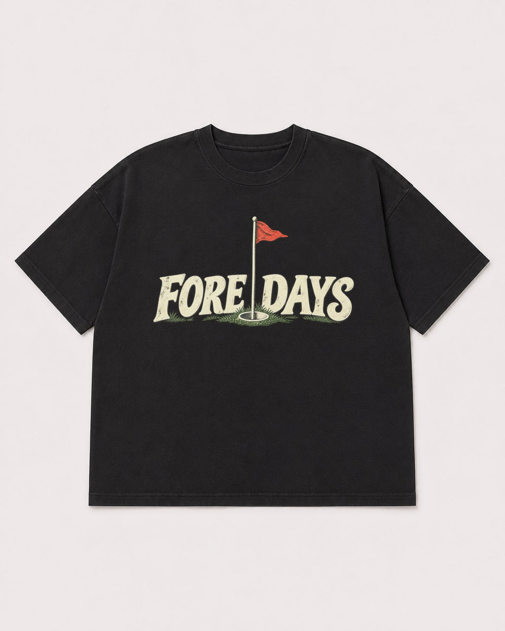 Mockup Boxy Heavyweight Tee Black product