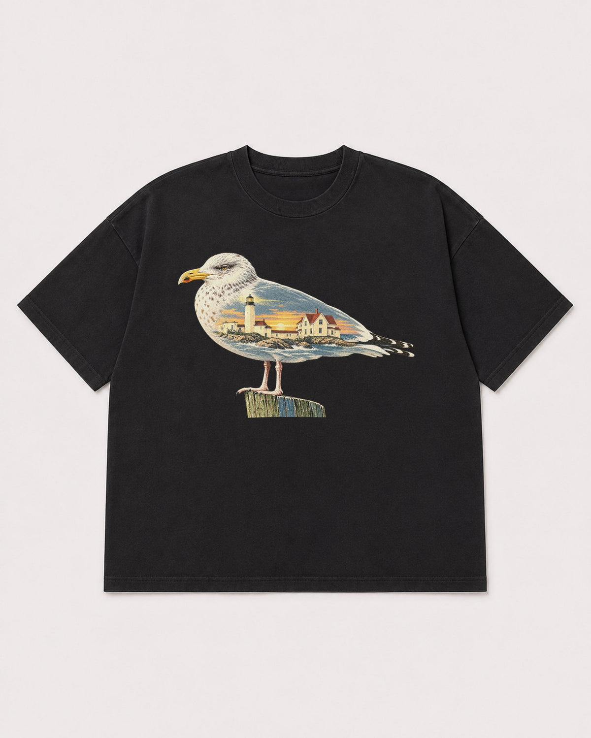 Mockup Boxy Heavyweight Tee Black product