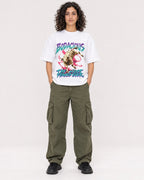 Mockup Boxy Heavyweight Tee White female full-body 27