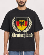 Mockup Boxy Heavyweight Tee Black male close-up 07