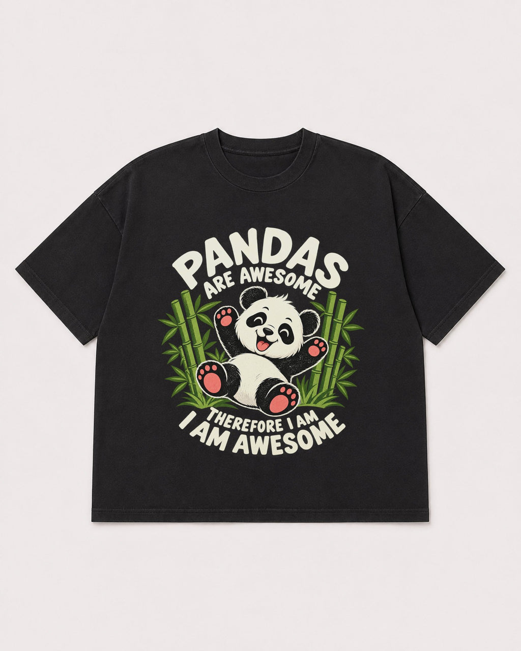 Mockup Boxy Heavyweight Tee Black product