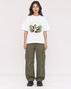 Mockup Boxy Heavyweight Tee White female full-body 02