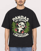 Mockup Boxy Heavyweight Tee Black male close-up 02