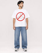 Mockup Boxy Heavyweight Tee White male full-body 02