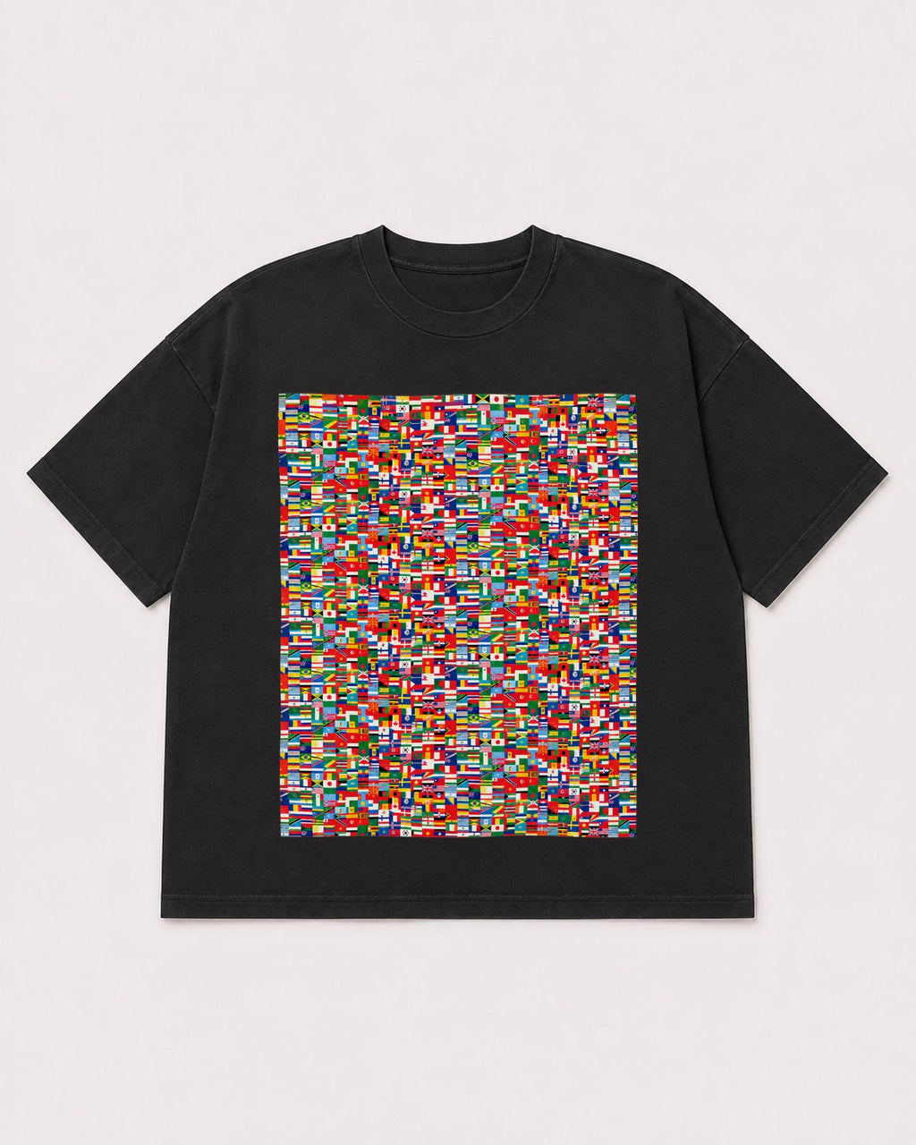 Mockup Boxy Heavyweight Tee Black product