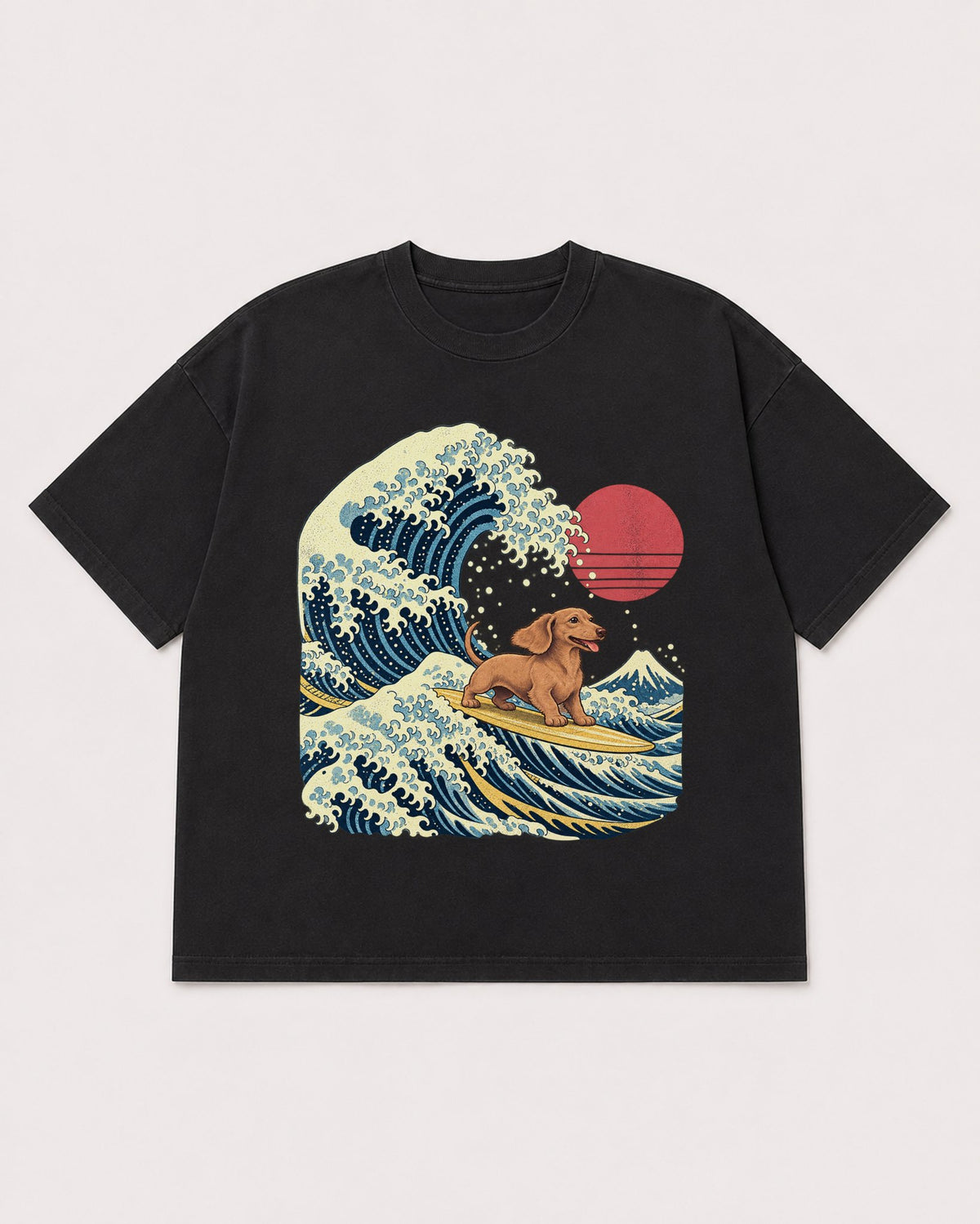 Mockup Boxy Heavyweight Tee Black product