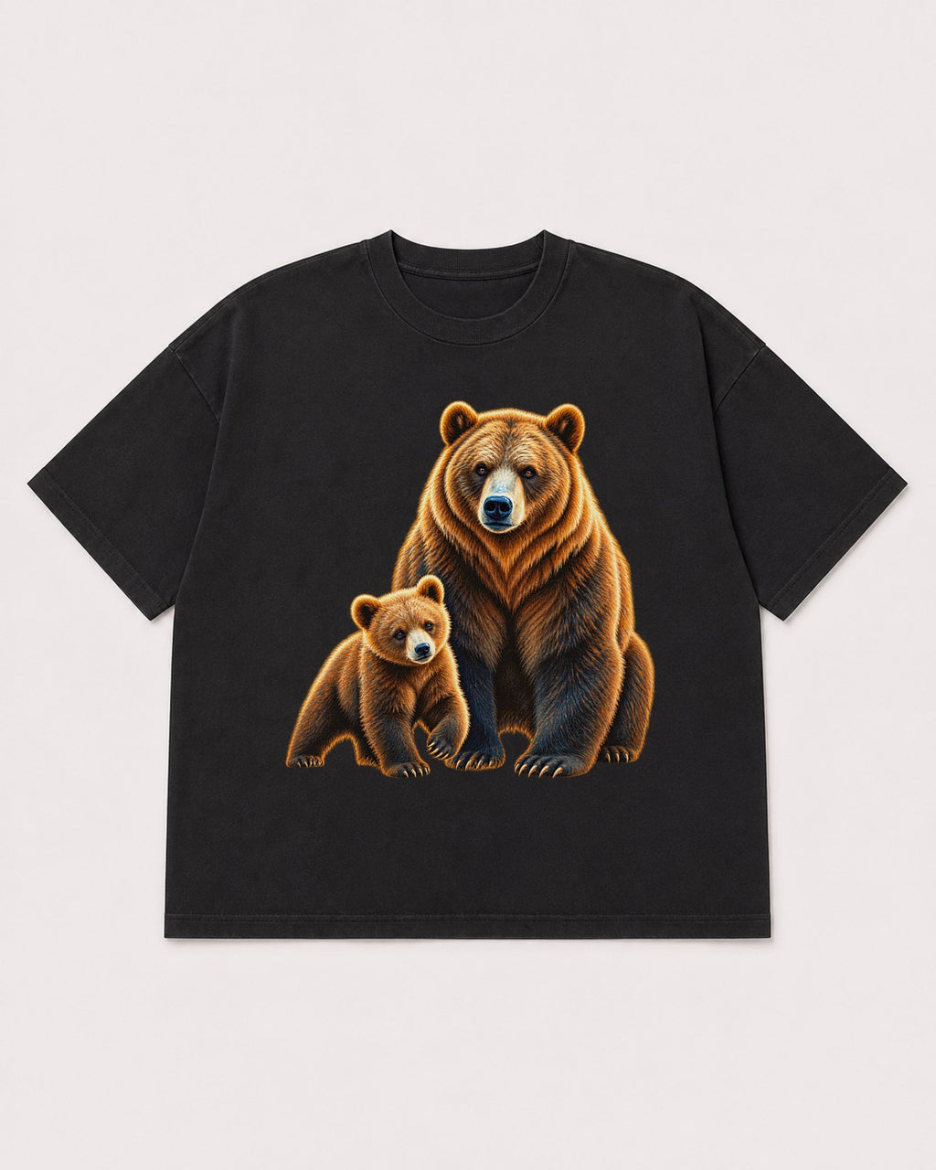 Mockup Boxy Heavyweight Tee Black product