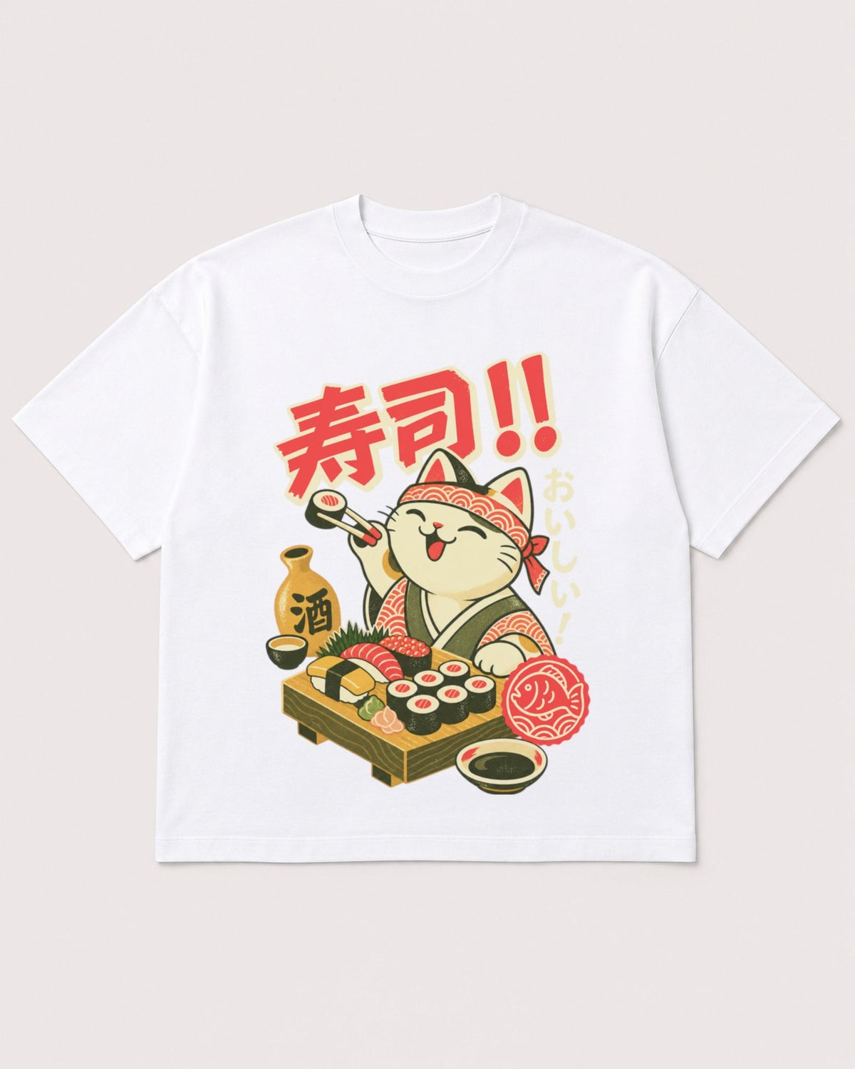 Mockup Boxy Heavyweight Tee White product
