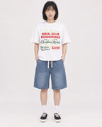 Mockup Boxy Heavyweight Tee White female full-body 11