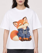 Mockup Boxy Heavyweight Tee White female close-up 03