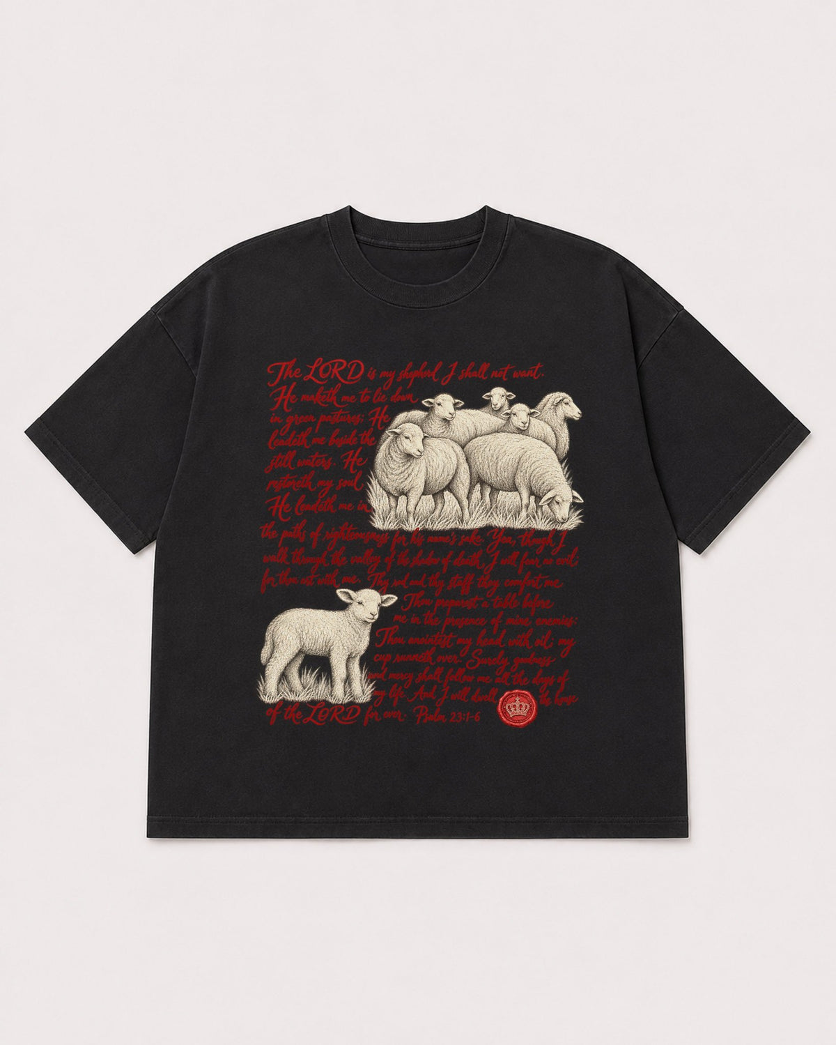 Mockup Boxy Heavyweight Tee Black product
