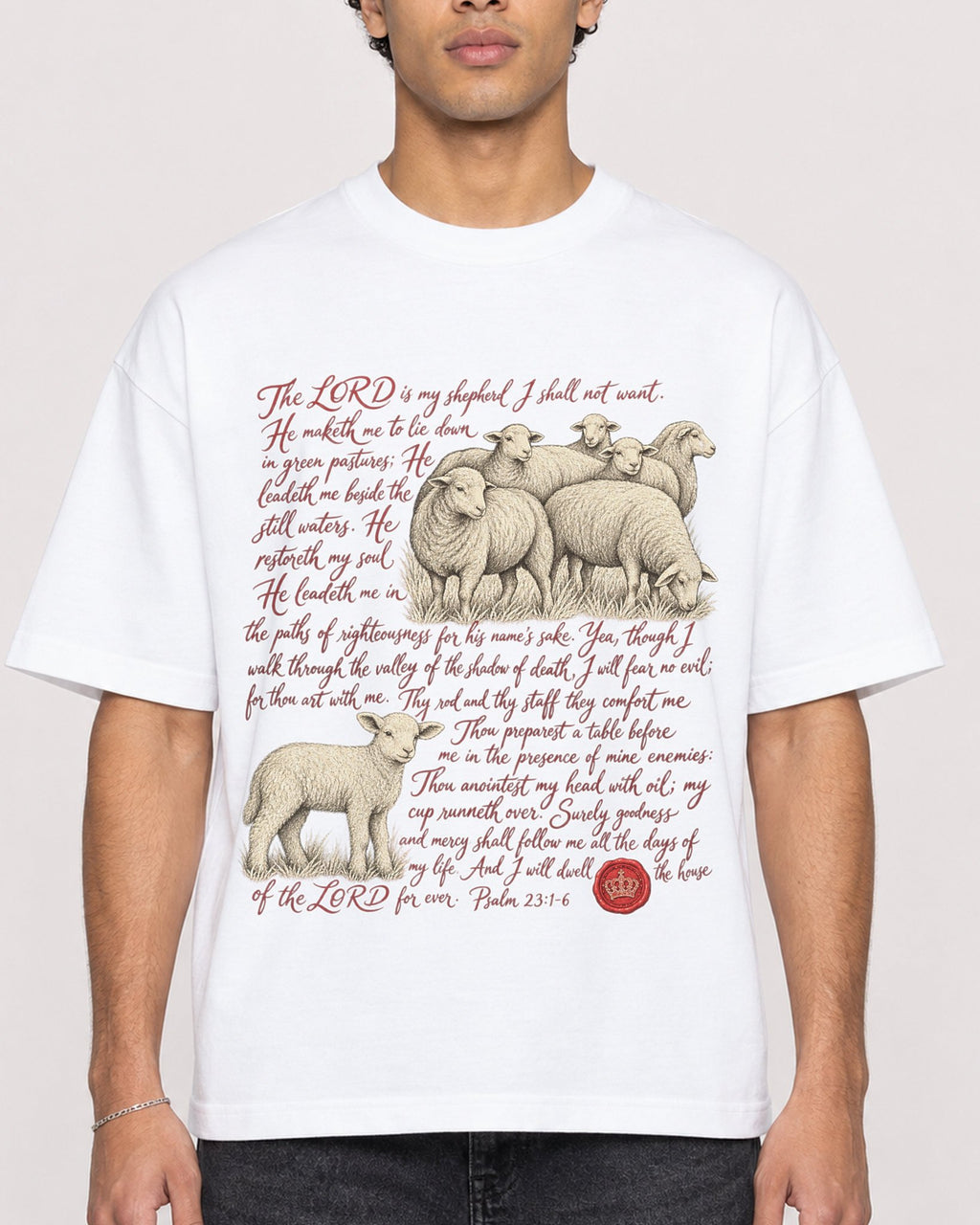 Mockup Boxy Heavyweight Tee White male close-up 10