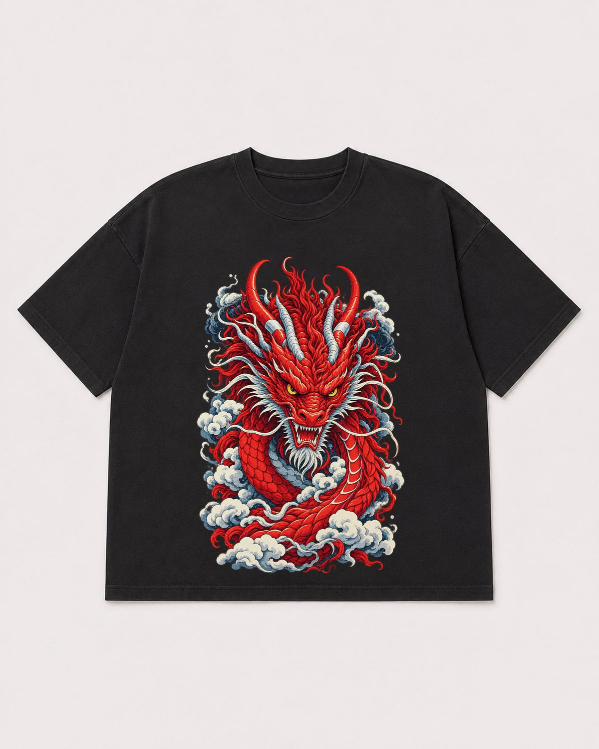 Mockup Boxy Heavyweight Tee Black product
