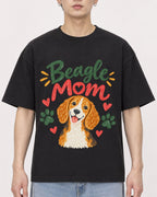 Mockup Boxy Heavyweight Tee Black male close-up 01