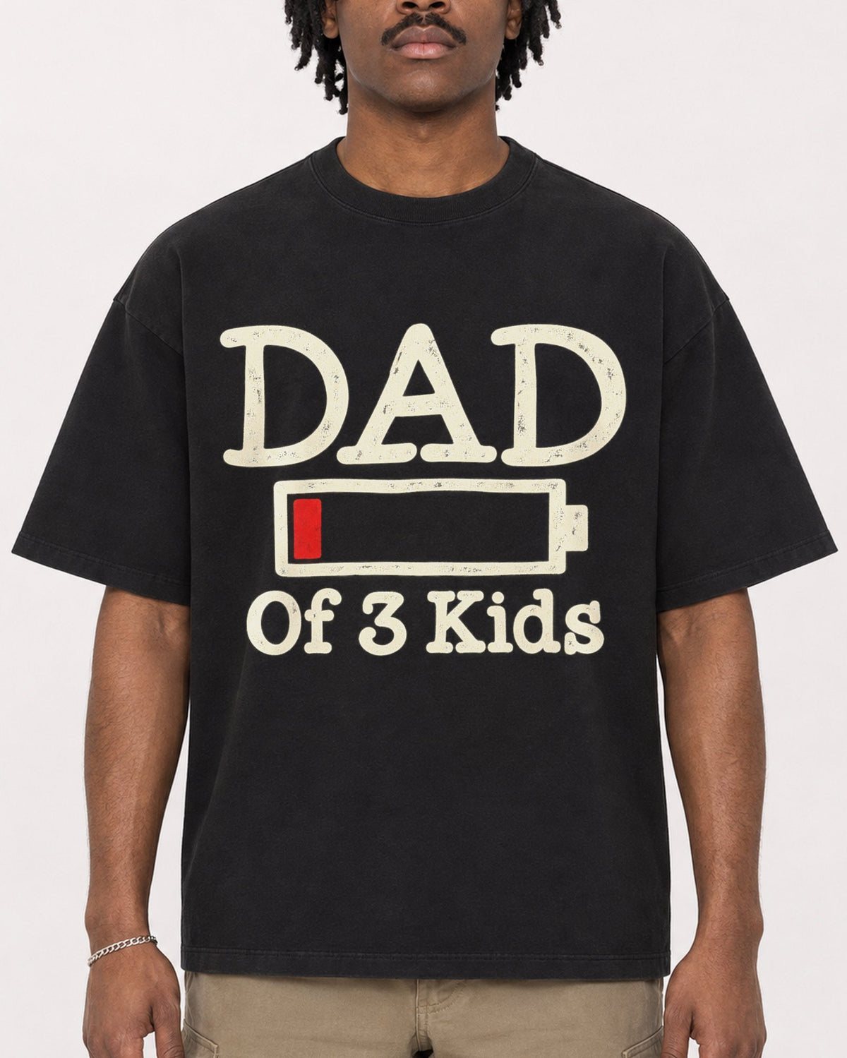 Mockup Boxy Heavyweight Tee Black male close-up 04