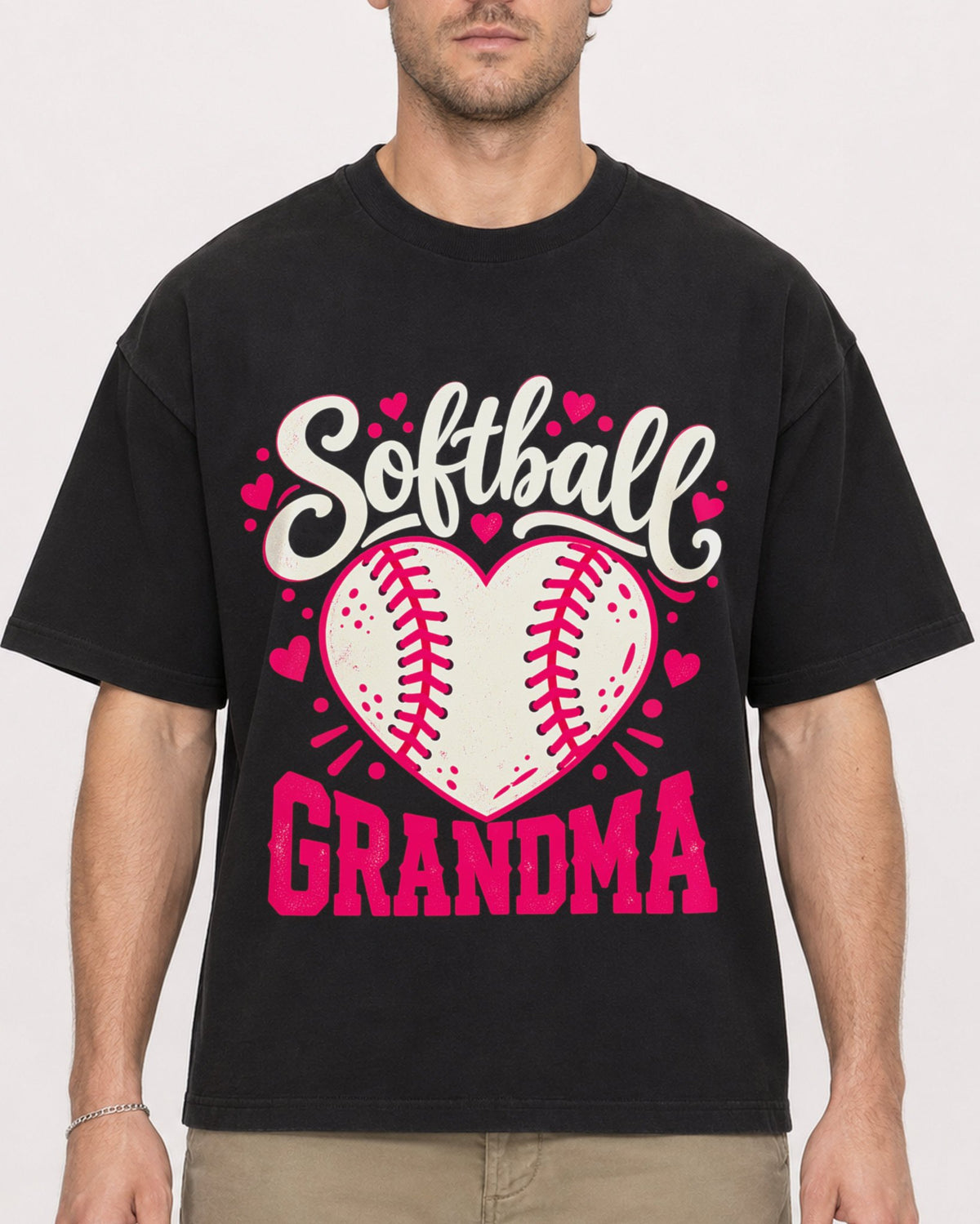 Mockup Boxy Heavyweight Tee Black male close-up 08
