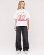 Mockup Boxy Heavyweight Tee White female full-body 08