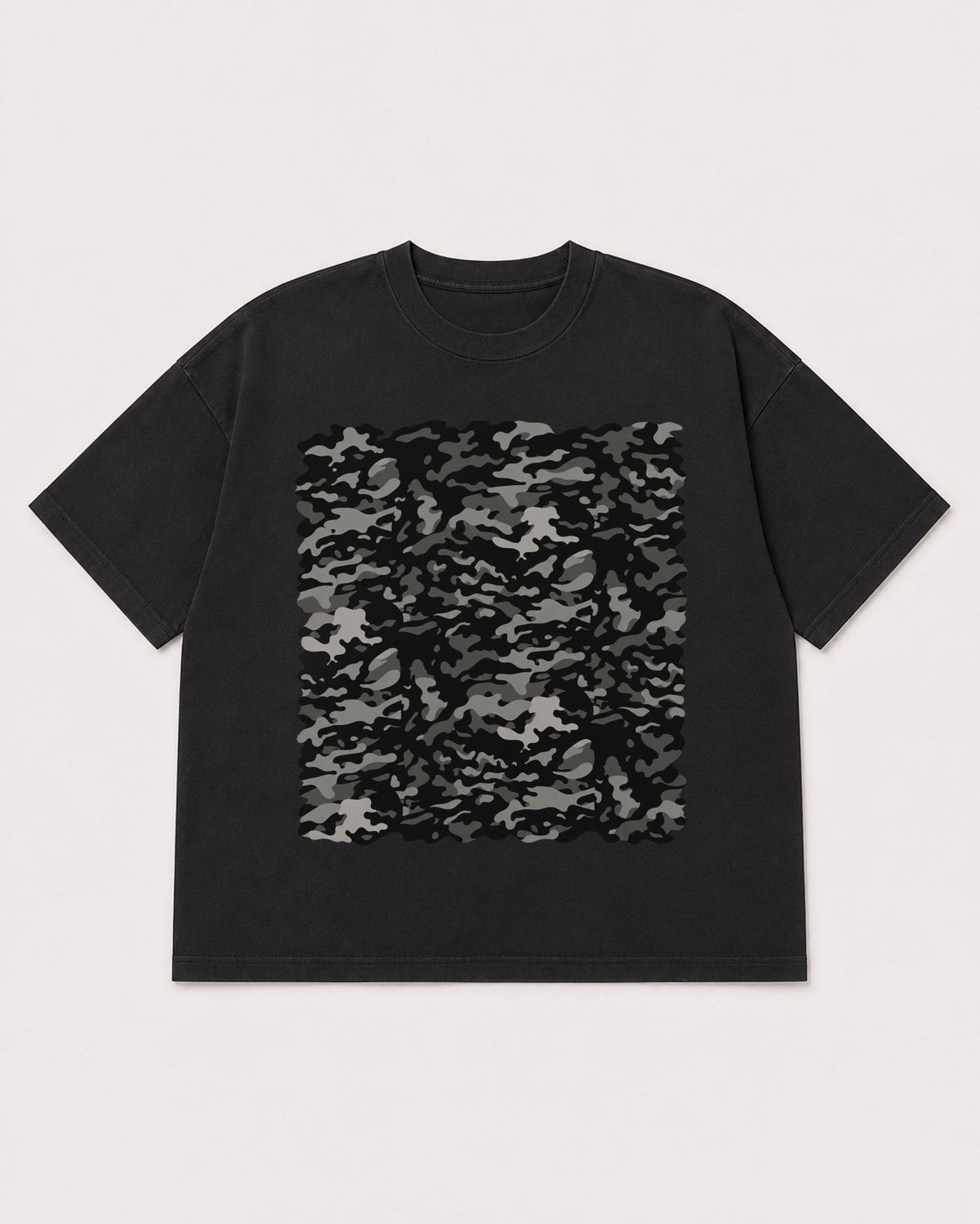 Mockup Boxy Heavyweight Tee Black product
