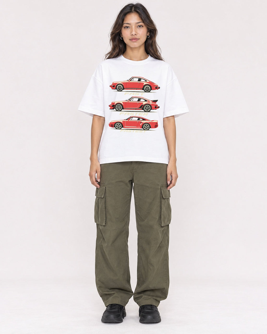 Mockup Boxy Heavyweight Tee White female full-body 02