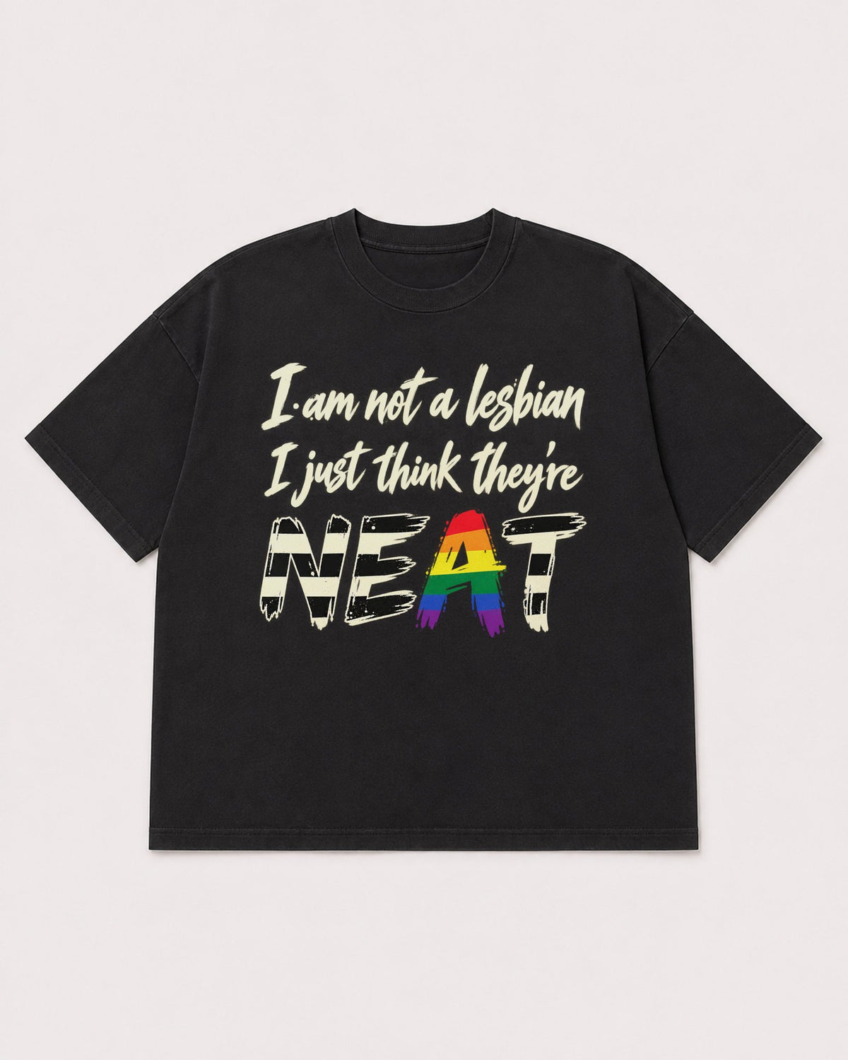 Mockup Boxy Heavyweight Tee Black product