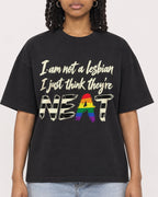 Mockup Boxy Heavyweight Tee Black female close-up 15