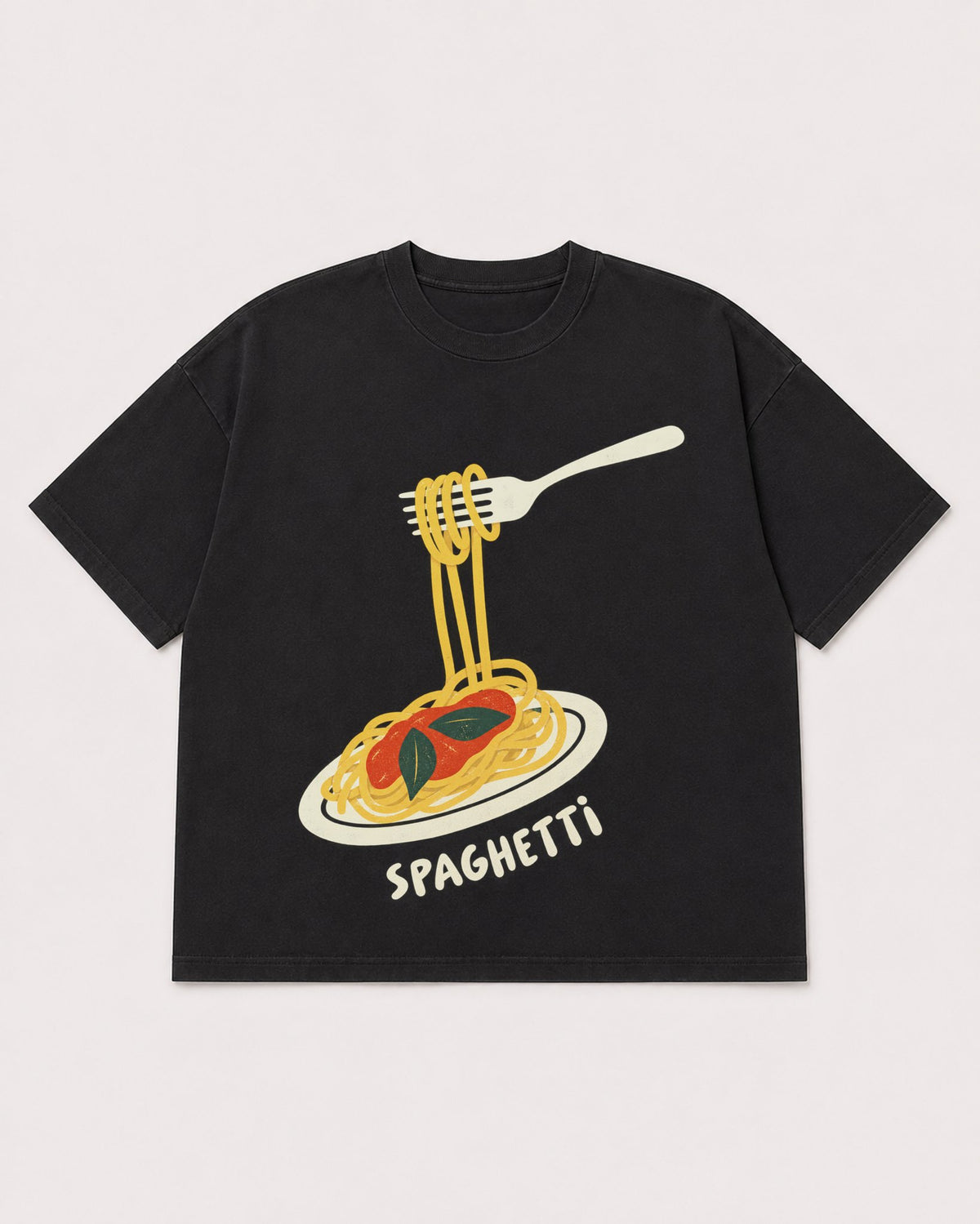 Mockup Boxy Heavyweight Tee Black product