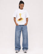 Mockup Boxy Heavyweight Tee White female full-body 25